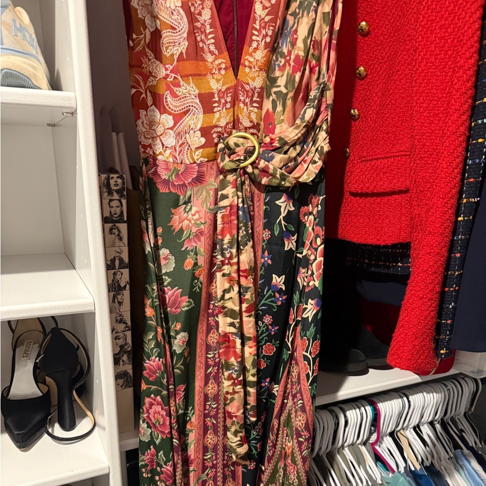 FARM Rio Multicolor Floral Midi Dress